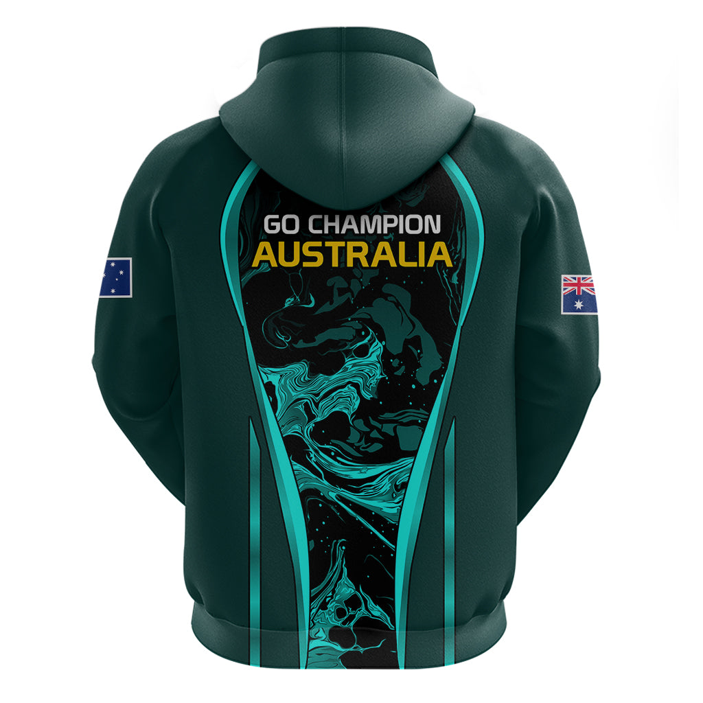 Matildas Australia Soccer Hoodie Liquid Marble Texture Vibe LT9 - Vibe Hoodie Shop