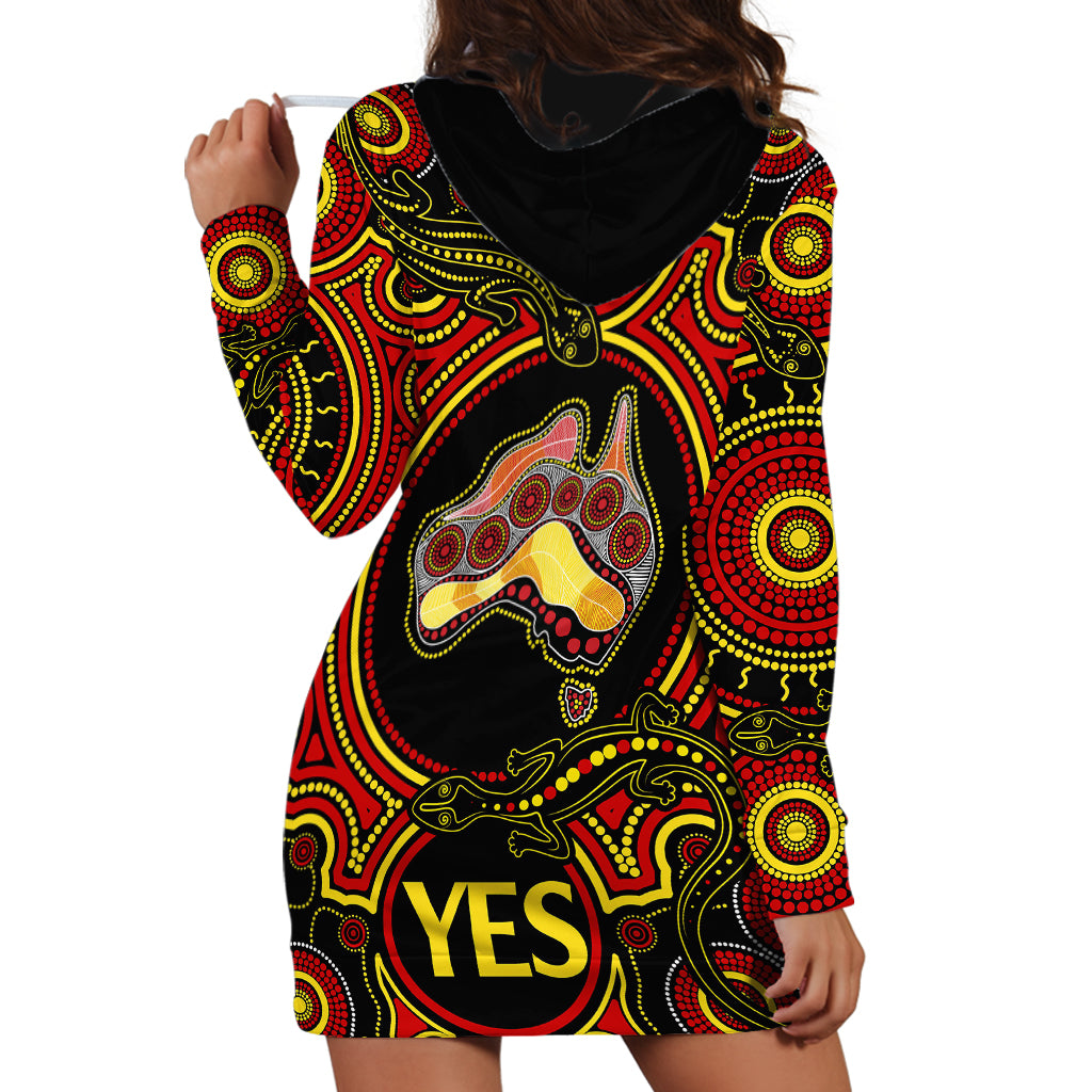 Australia Vote YES Hoodie Dress Indigenous Voice 2023 Maps to Parliament Australia - Vibe Hoodie Shop