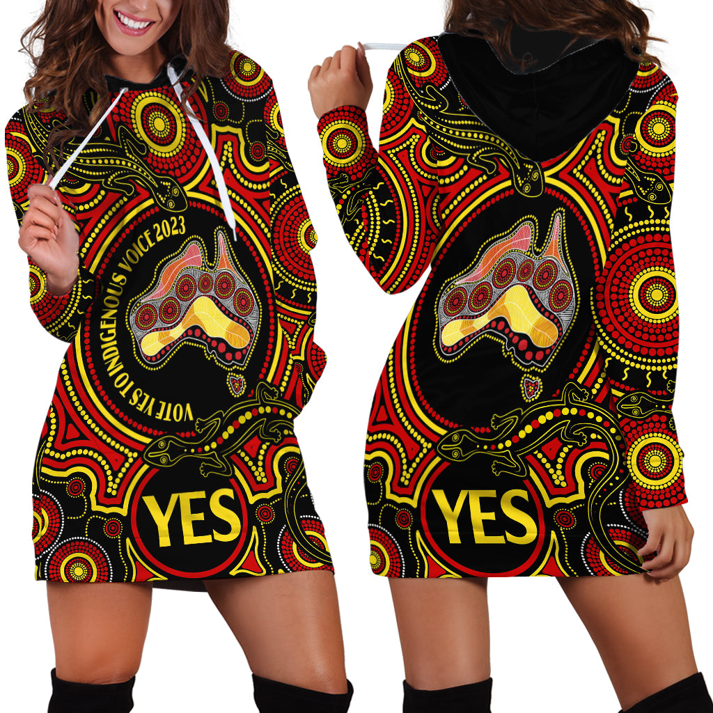 Australia Vote YES Hoodie Dress Indigenous Voice 2023 Maps to Parliament Australia - Vibe Hoodie Shop