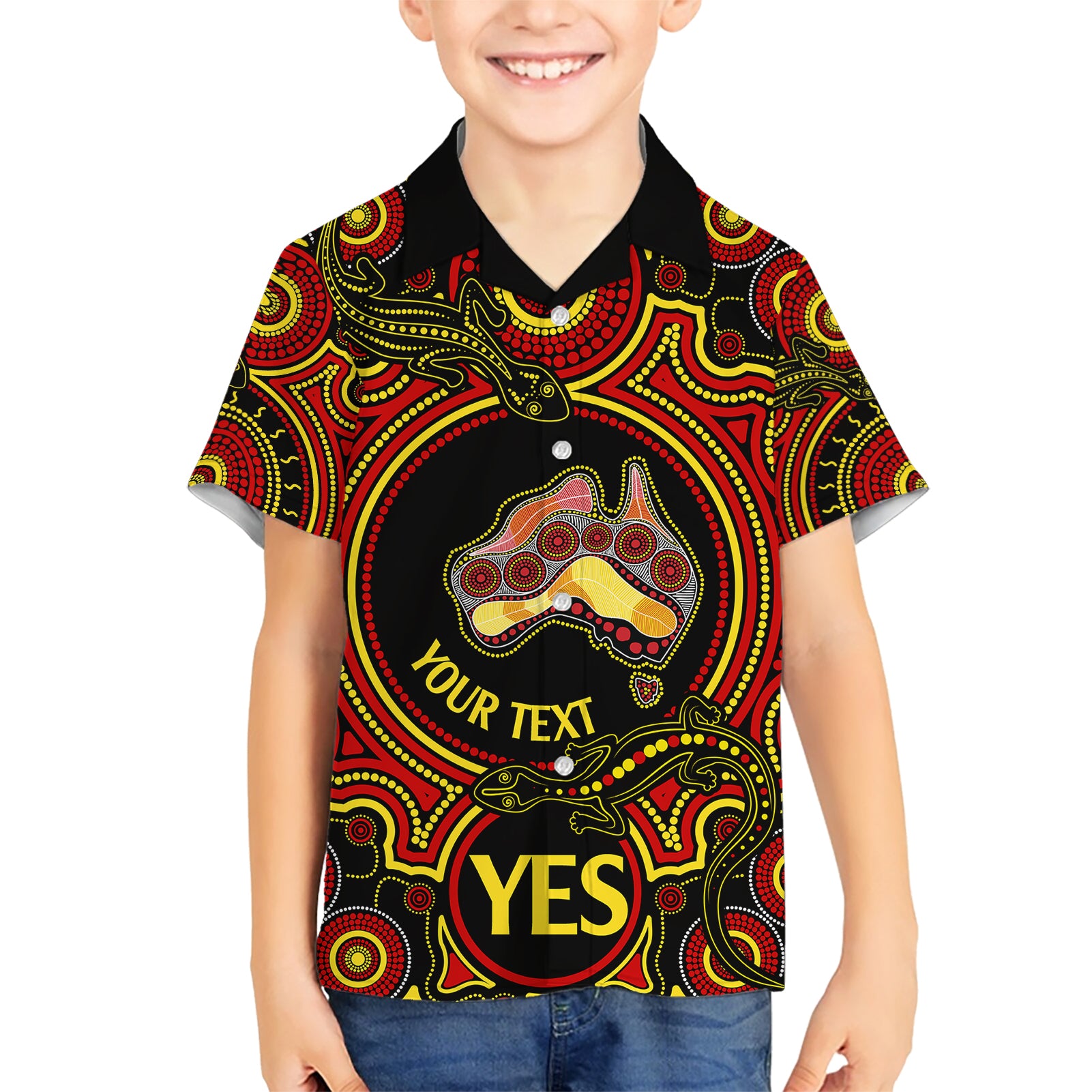 Personalised Australia Vote YES Hawaiian Shirt Indigenous Voice 2023 Maps to Parliament Australia - Vibe Hoodie Shop