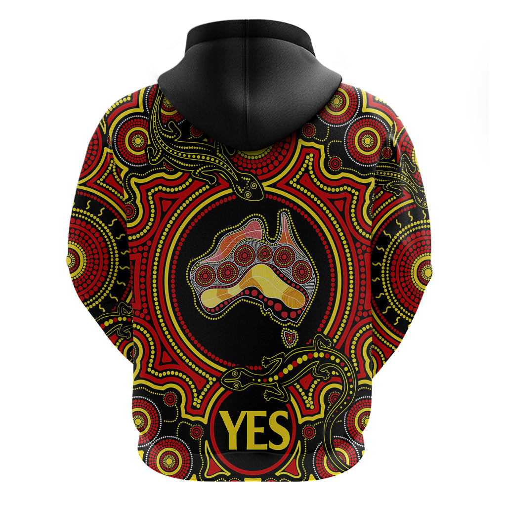 Personalised Australia Vote YES Hoodie Indigenous Voice 2023 Maps to Parliament Australia LT9 - Vibe Hoodie Shop