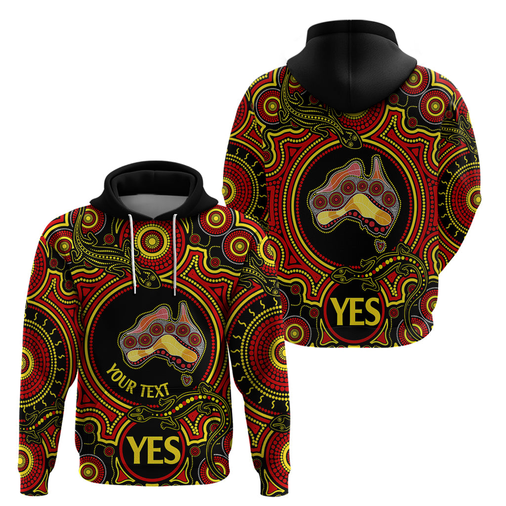 Personalised Australia Vote YES Hoodie Indigenous Voice 2023 Maps to Parliament Australia LT9 - Vibe Hoodie Shop