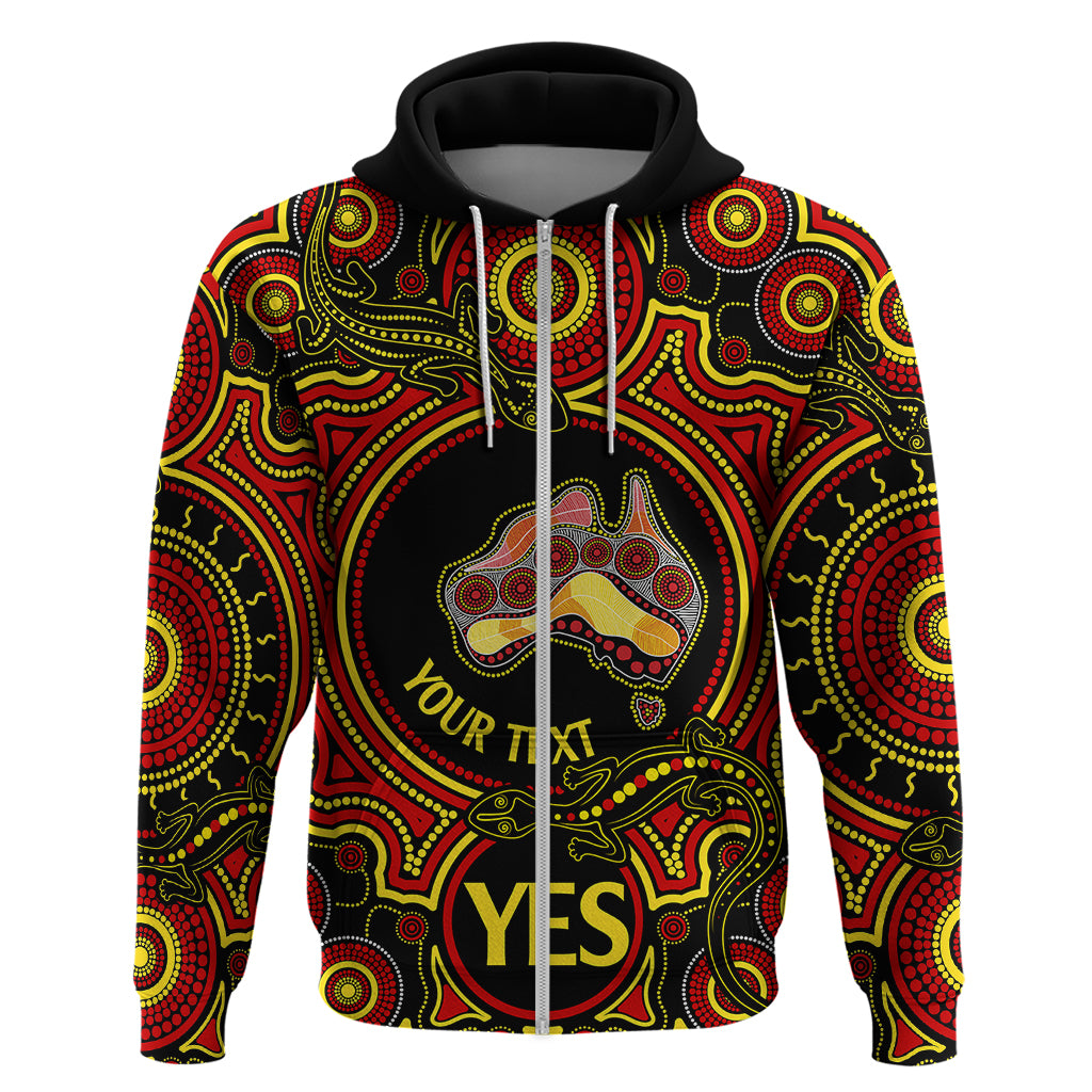 Personalised Australia Vote YES Hoodie Indigenous Voice 2023 Maps to Parliament Australia LT9 - Vibe Hoodie Shop