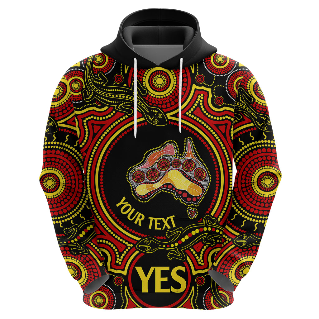 Personalised Australia Vote YES Hoodie Indigenous Voice 2023 Maps to Parliament Australia LT9 - Vibe Hoodie Shop