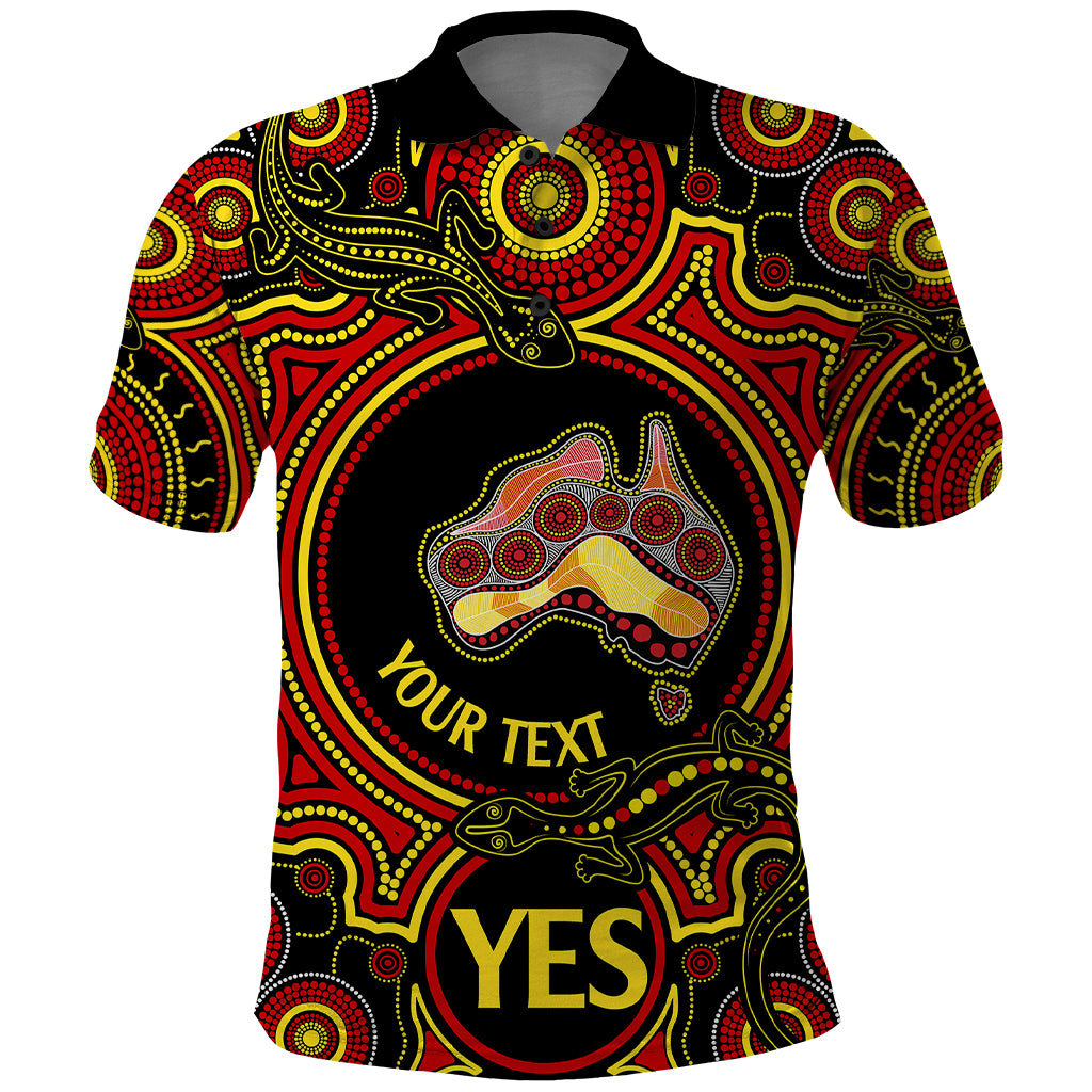 Personalised Australia Vote YES Polo Shirt Indigenous Voice 2023 Maps to Parliament Australia LT9 - Vibe Hoodie Shop