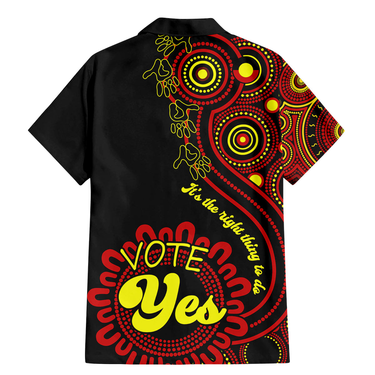 australia-walk-for-yes-family-matching-mermaid-dress-and-hawaiian-shirt-indigenous-voice-2023-aboriginal-red-vibe