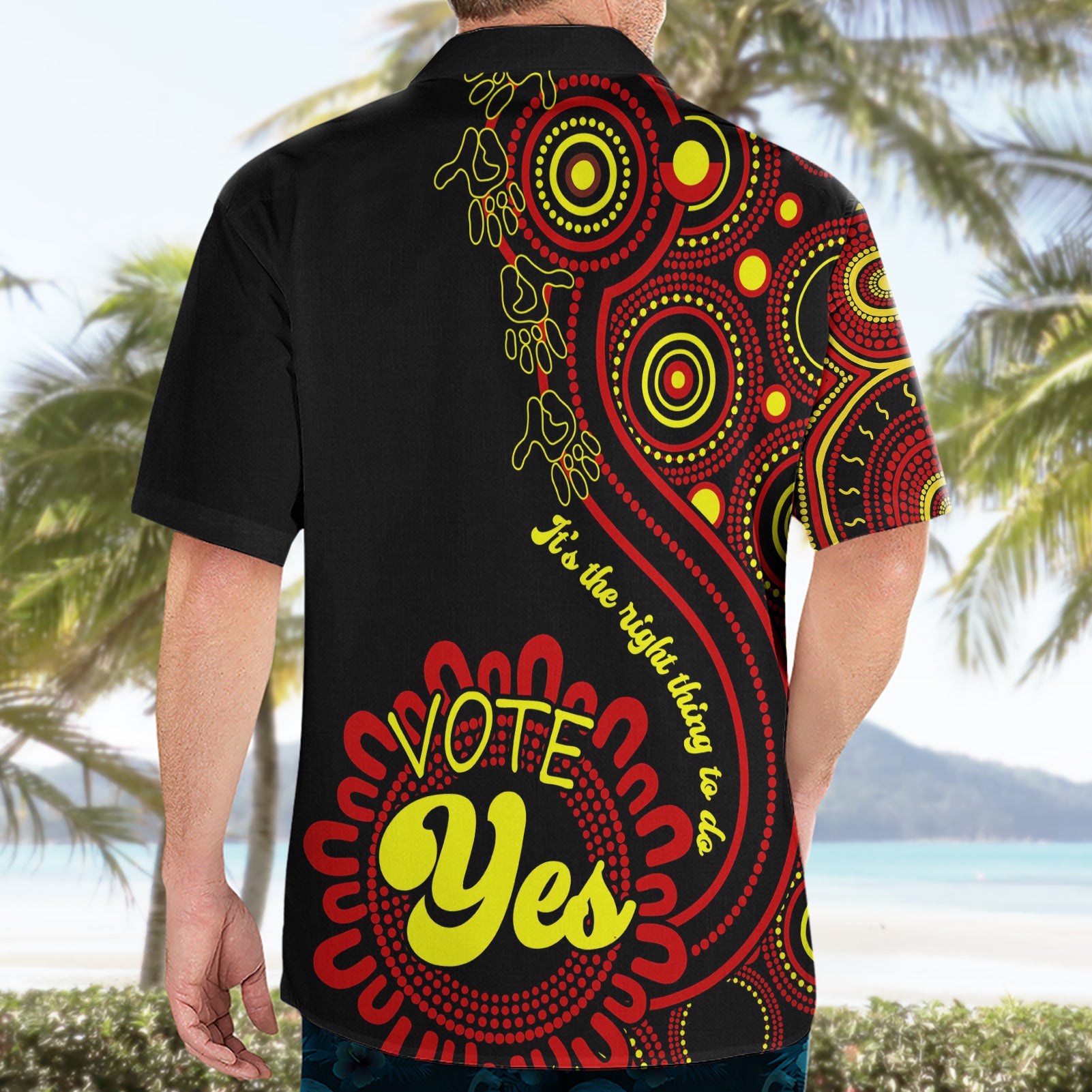 Australia Walk For Yes Hawaiian Shirt Indigenous Voice 2023 Aboriginal Red Vibe - Vibe Hoodie Shop