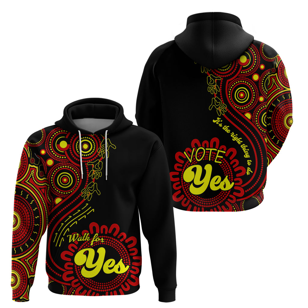 Australia Walk For Yes Hoodie Indigenous Voice 2023 Aboriginal Red Vibe LT9 - Vibe Hoodie Shop
