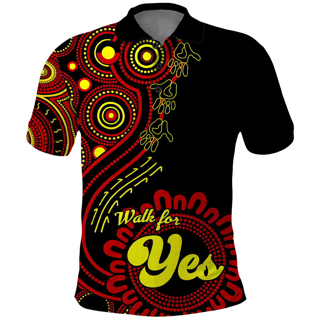 Australia Walk For Yes Polo Shirt Indigenous Voice 2023 Aboriginal Red Vibe LT9 - Vibe Hoodie Shop