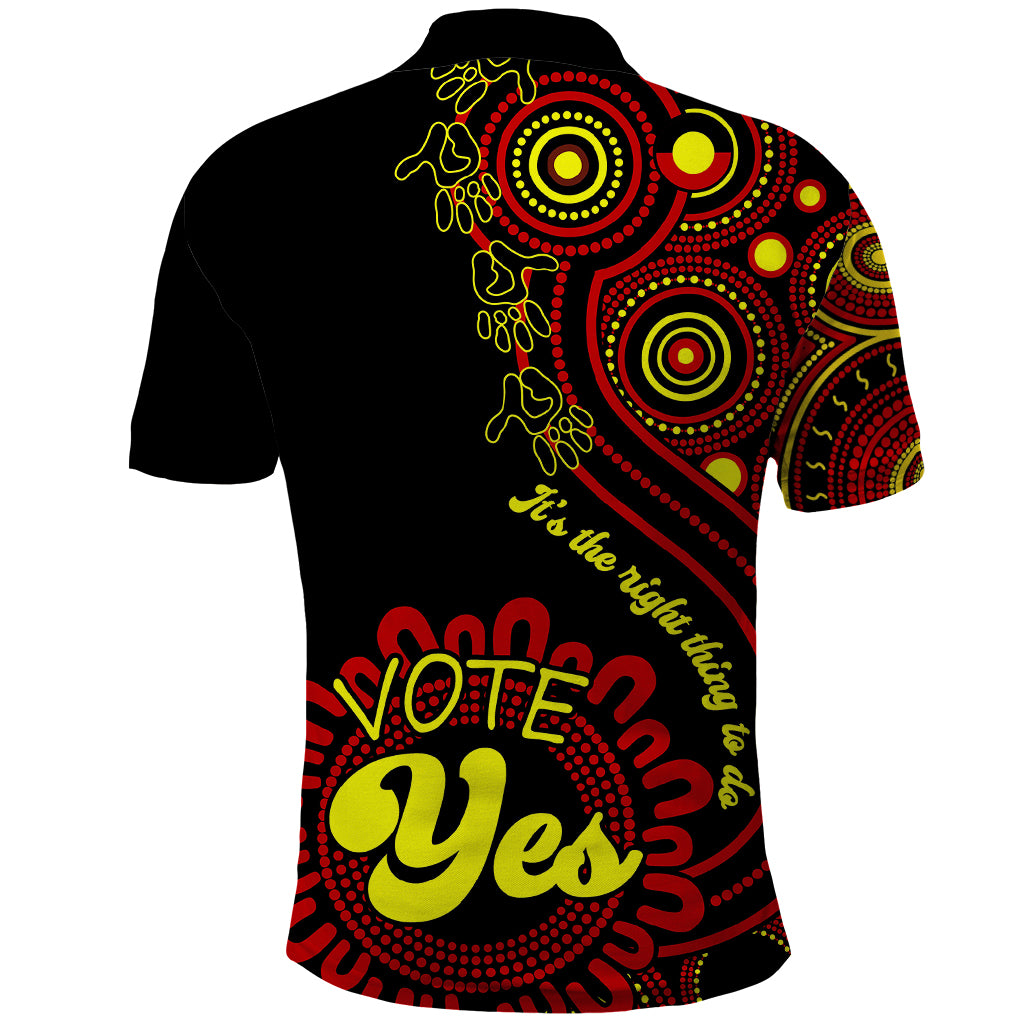 Australia Walk For Yes Polo Shirt Indigenous Voice 2023 Aboriginal Red Vibe LT9 - Vibe Hoodie Shop