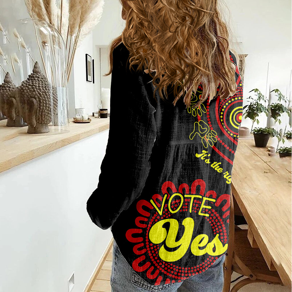 Australia Walk For Yes Women Casual Shirt Indigenous Voice 2023 Aboriginal Red Vibe - Vibe Hoodie Shop