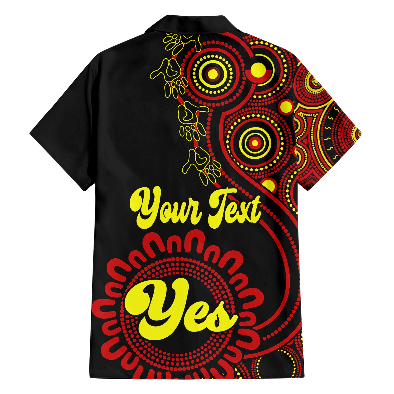 Personalised Australia Walk For Yes Hawaiian Shirt Indigenous Voice 2023 Aboriginal Red Vibe - Vibe Hoodie Shop