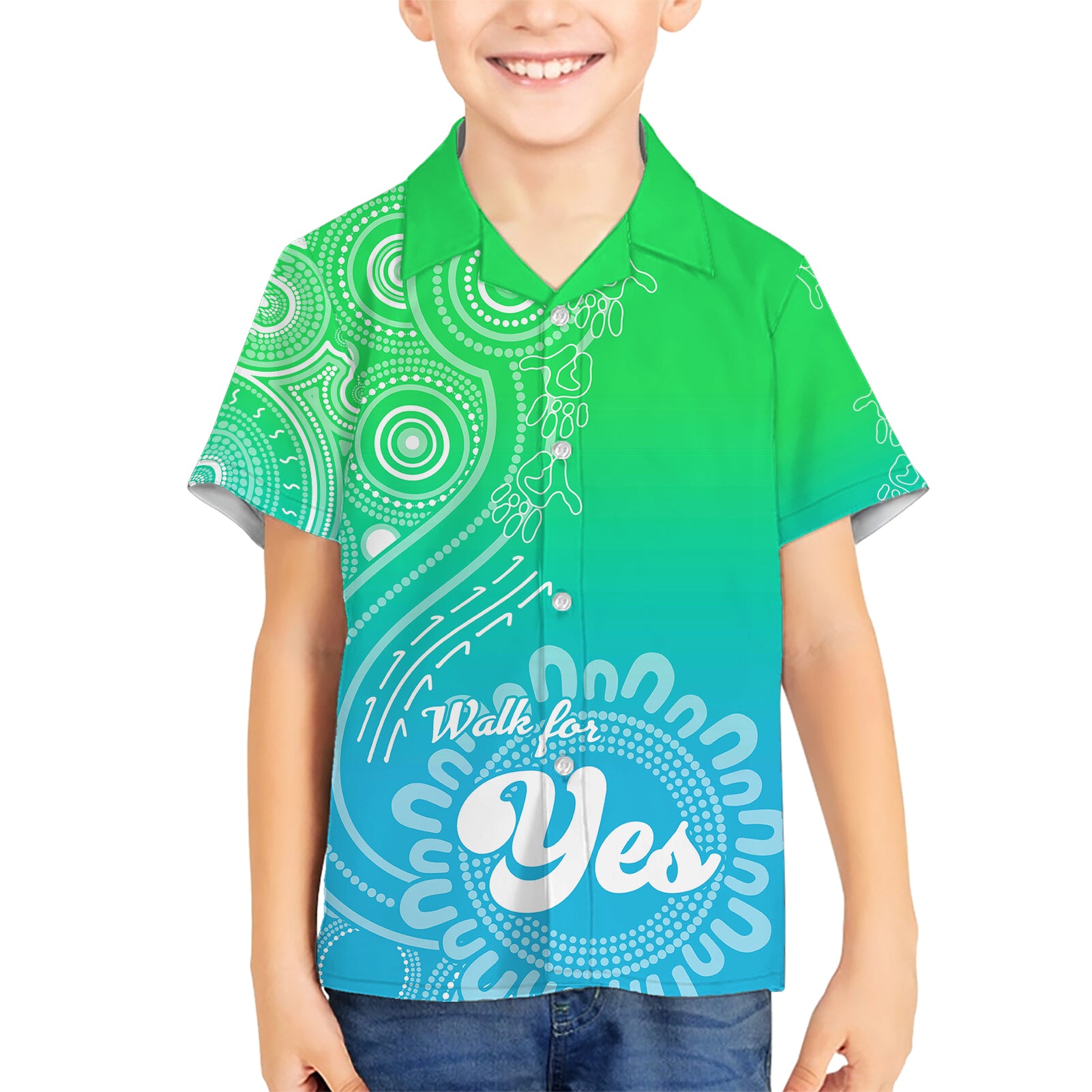 Australia Walk For Yes Hawaiian Shirt Indigenous Voice 2023 Aboriginal Green Vibe - Vibe Hoodie Shop