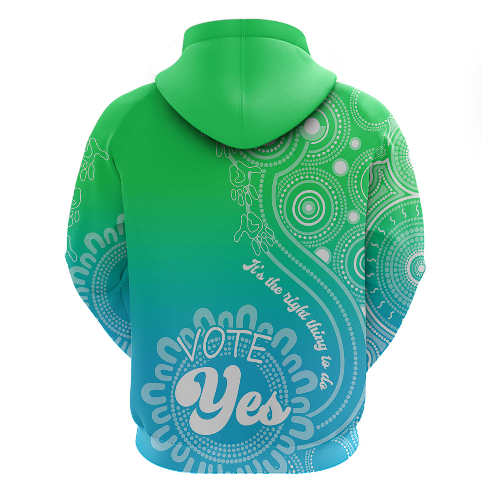 Australia Walk For Yes Hoodie Indigenous Voice 2023 Aboriginal Green Vibe LT9 - Vibe Hoodie Shop