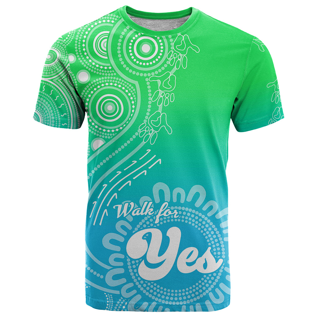 Australia Walk For Yes T Shirt Indigenous Voice 2023 Aboriginal Green Vibe LT9 - Vibe Hoodie Shop