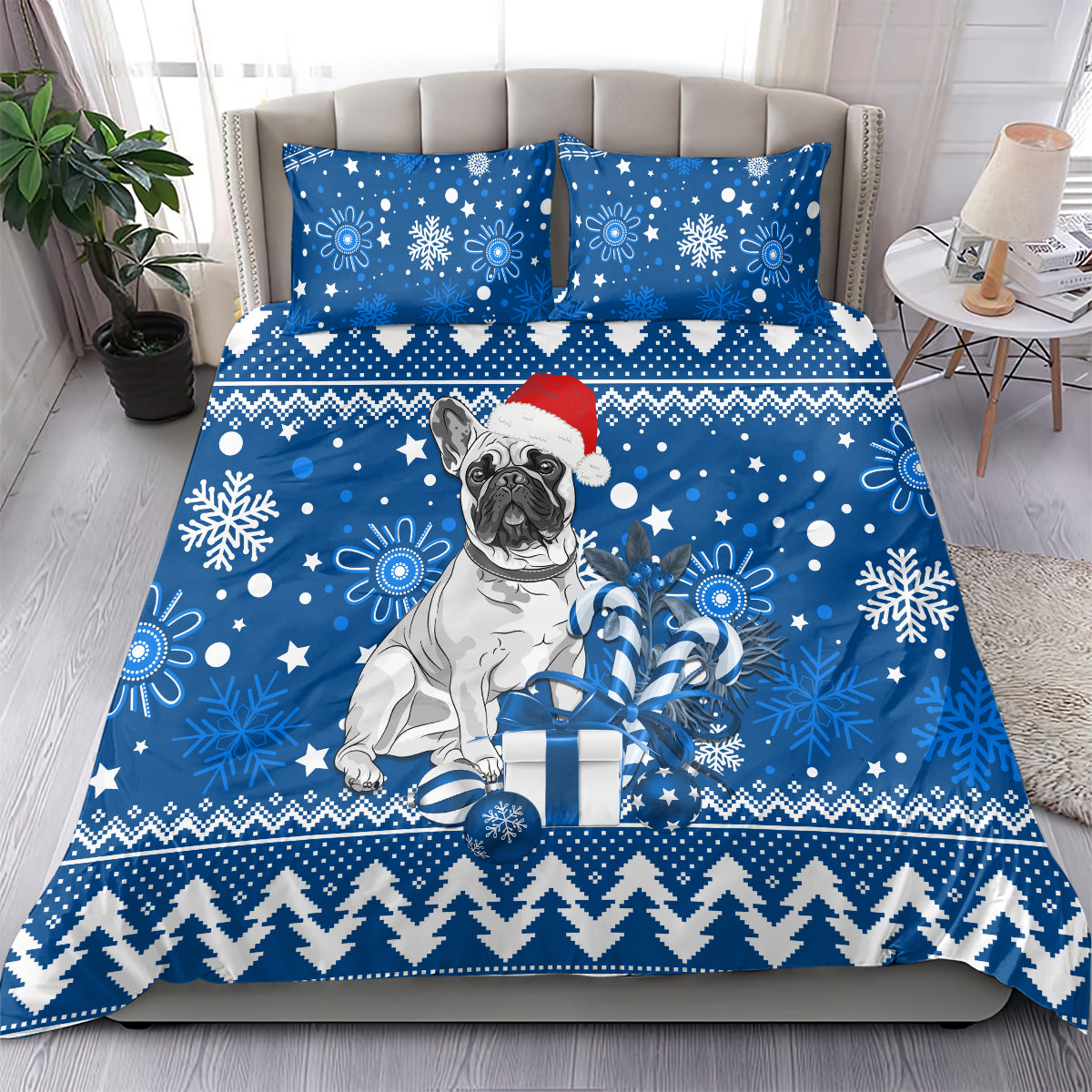 Bulldogs Rugby Bedding Set Christmas Vibe 2023 - Vibe Hoodie Shop