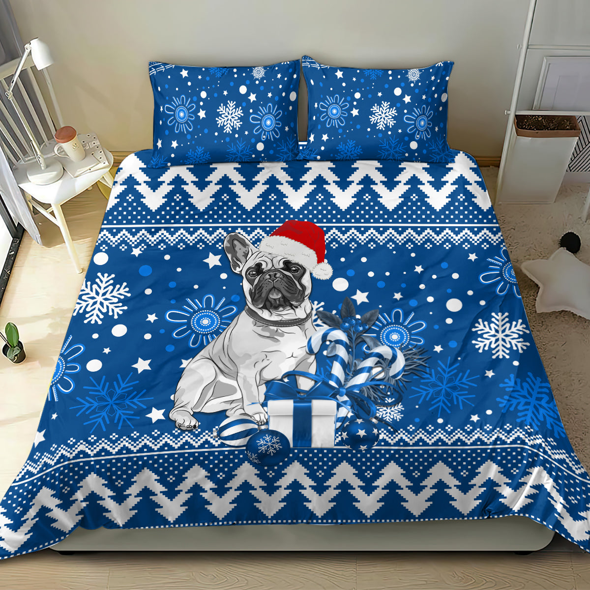 Bulldogs Rugby Bedding Set Christmas Vibe 2023 - Vibe Hoodie Shop