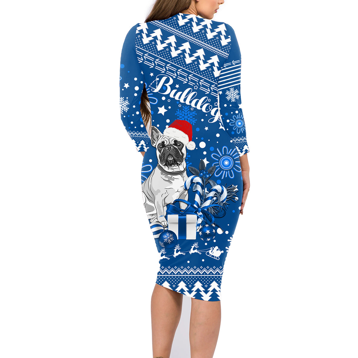 bulldogs-rugby-family-matching-long-sleeve-bodycon-dress-and-hawaiian-shirt-christmas-vibe-2023