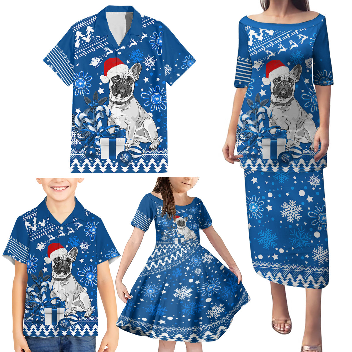 bulldogs-rugby-family-matching-puletasi-dress-and-hawaiian-shirt-christmas-vibe-2023