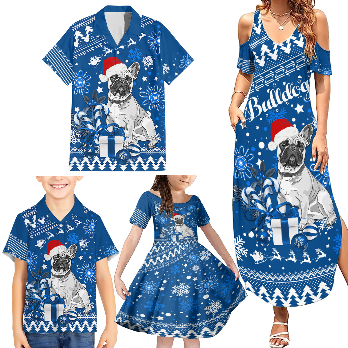 bulldogs-rugby-family-matching-summer-maxi-dress-and-hawaiian-shirt-christmas-vibe-2023