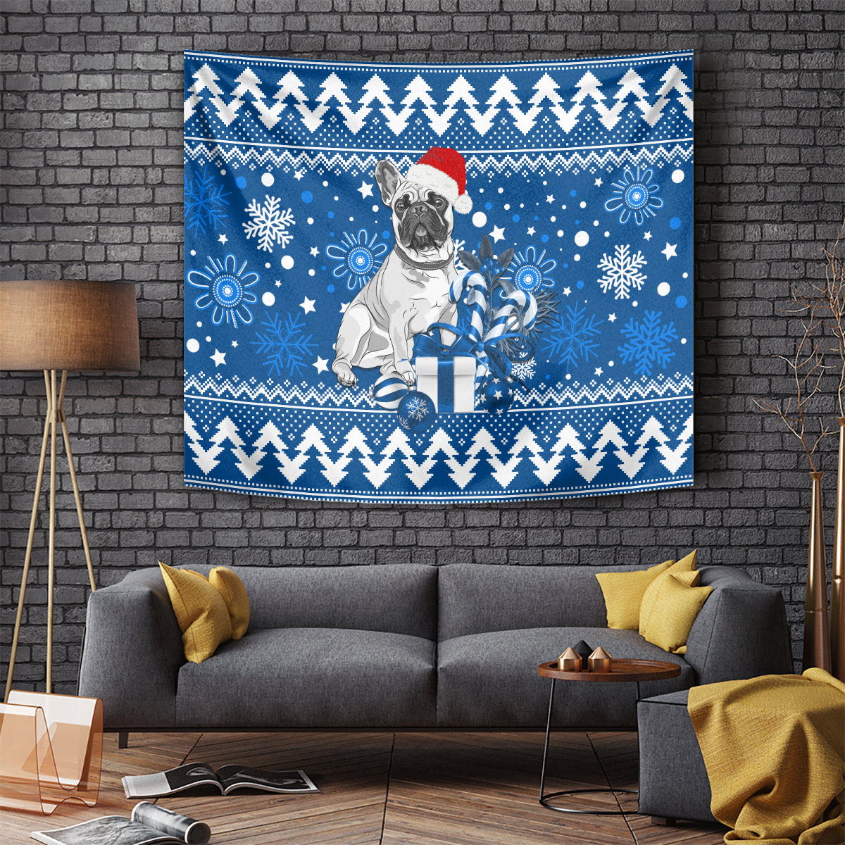 Bulldogs Rugby Tapestry Christmas Vibe 2023 - Vibe Hoodie Shop