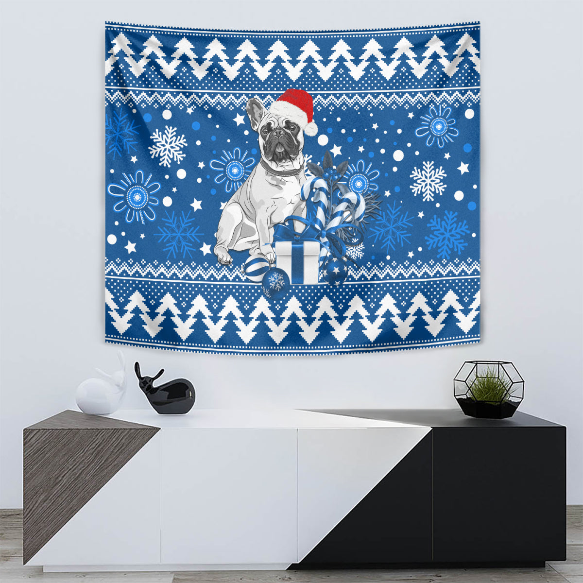 Bulldogs Rugby Tapestry Christmas Vibe 2023 - Vibe Hoodie Shop