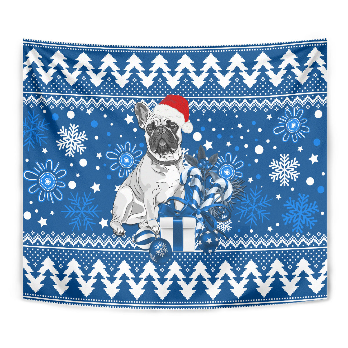 Bulldogs Rugby Tapestry Christmas Vibe 2023 - Vibe Hoodie Shop