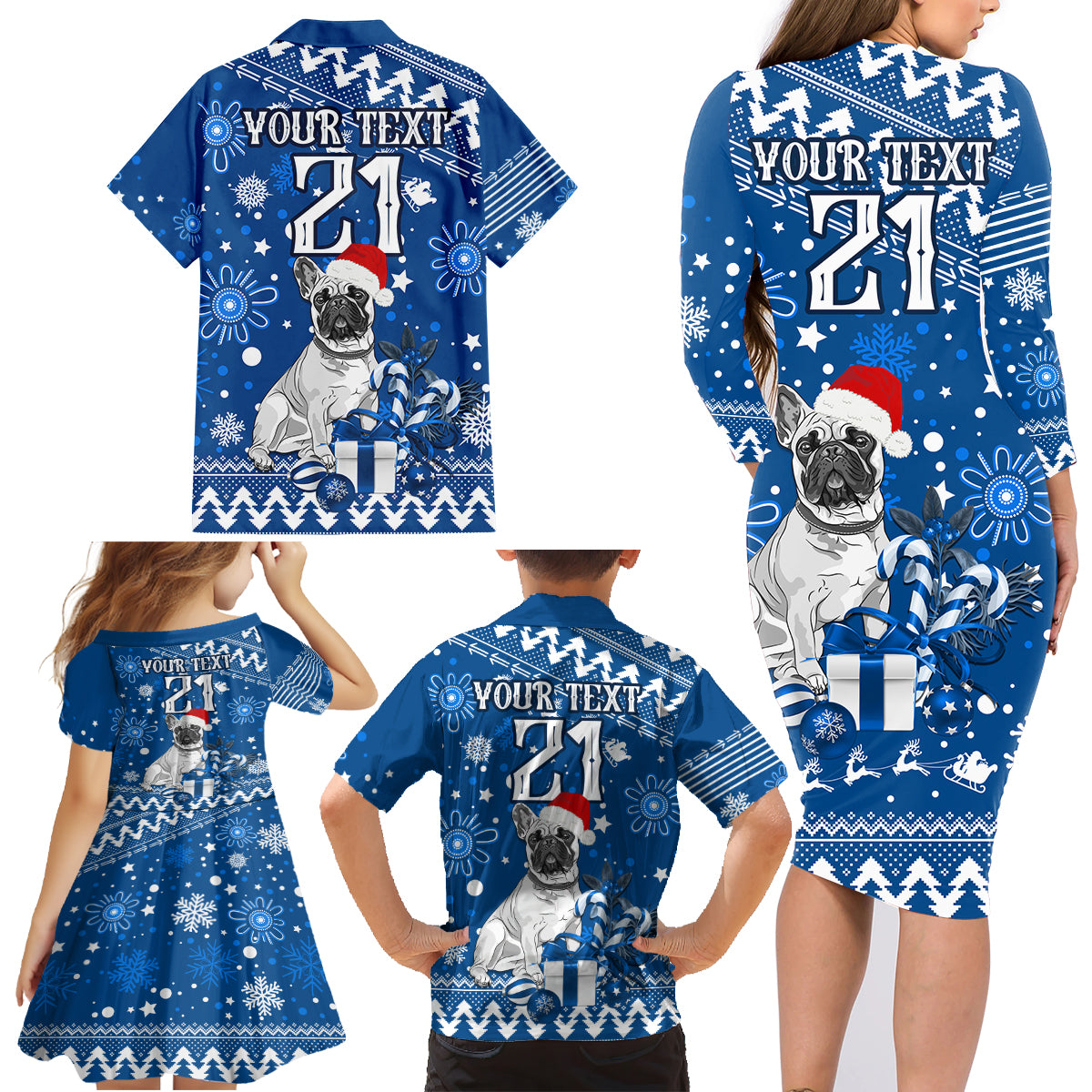 custom-bulldogs-rugby-family-matching-long-sleeve-bodycon-dress-and-hawaiian-shirt-christmas-vibe-2023