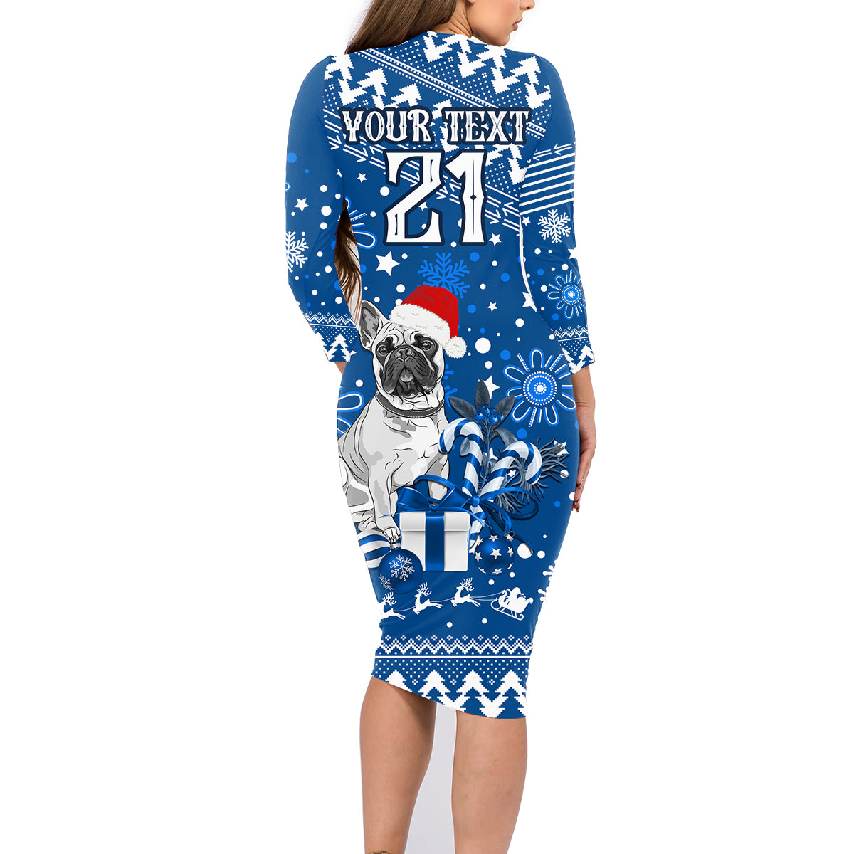 custom-bulldogs-rugby-family-matching-long-sleeve-bodycon-dress-and-hawaiian-shirt-christmas-vibe-2023