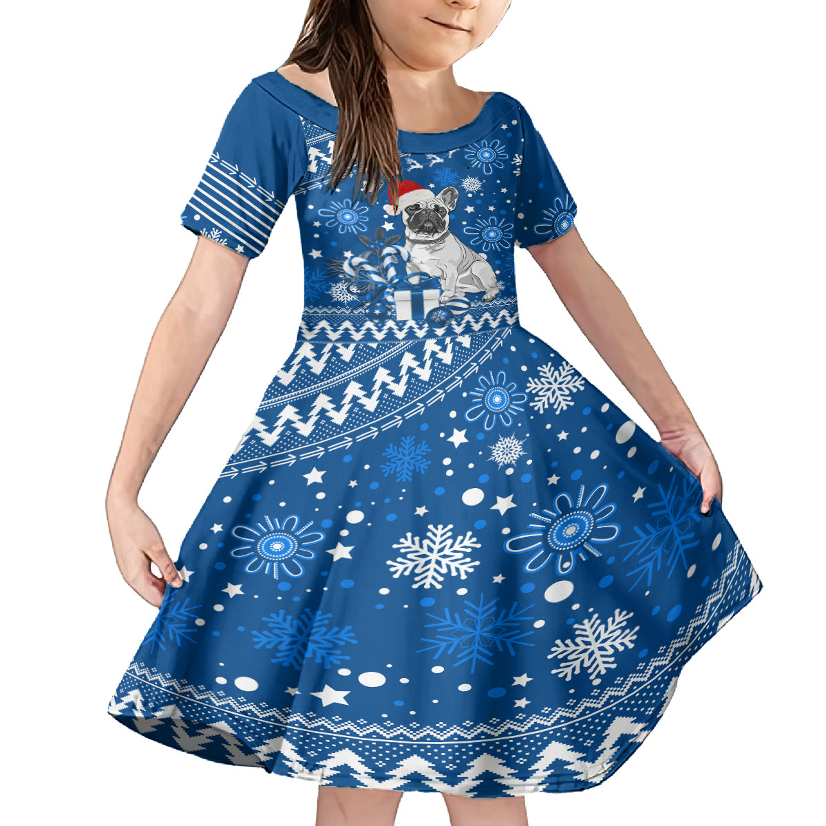 custom-bulldogs-rugby-family-matching-off-shoulder-long-sleeve-dress-and-hawaiian-shirt-christmas-vibe-2023