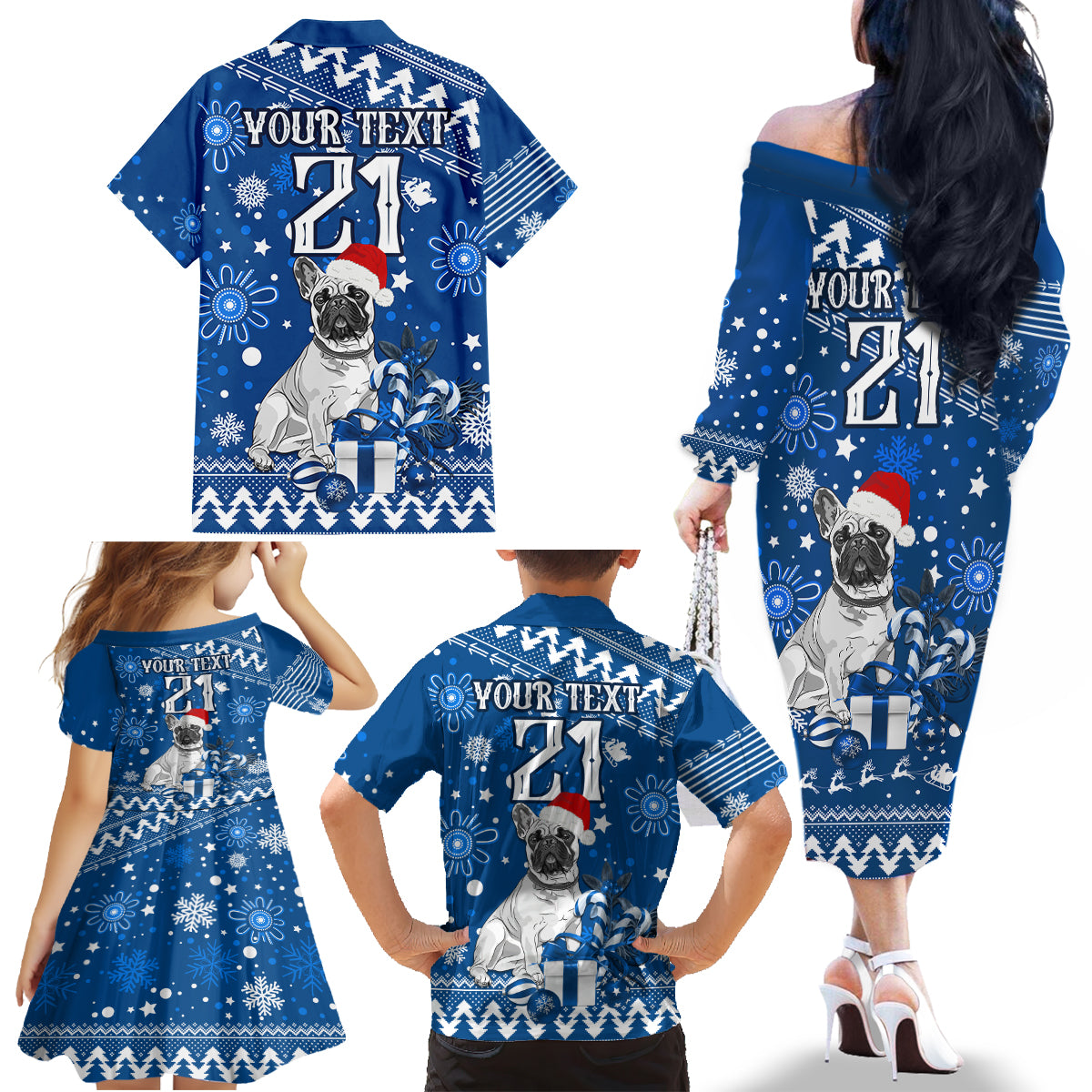 custom-bulldogs-rugby-family-matching-off-shoulder-long-sleeve-dress-and-hawaiian-shirt-christmas-vibe-2023