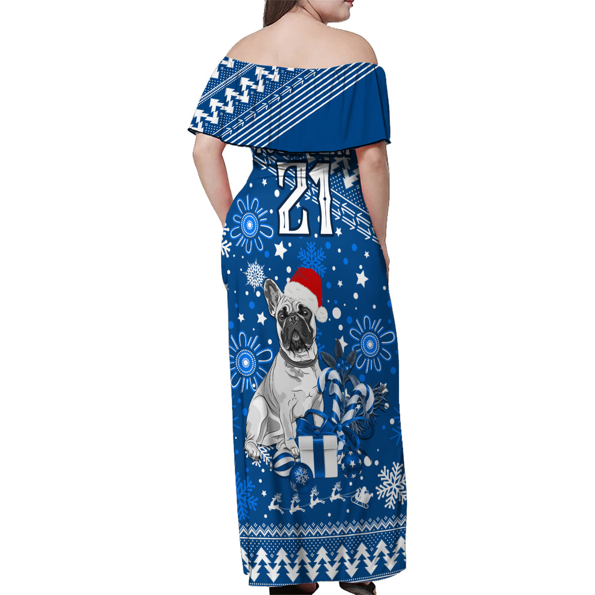 custom-bulldogs-rugby-family-matching-off-shoulder-maxi-dress-and-hawaiian-shirt-christmas-vibe-2023