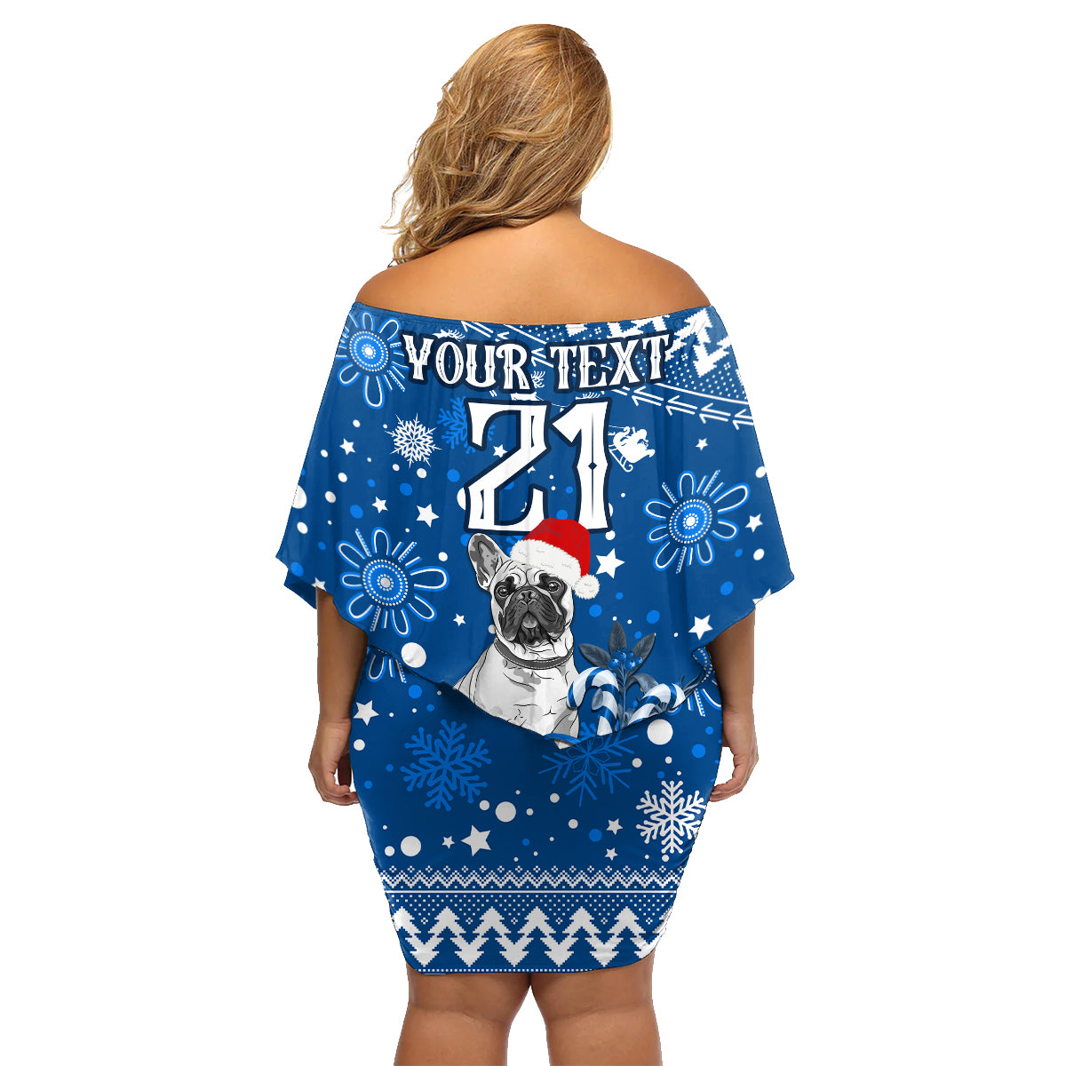 custom-bulldogs-rugby-family-matching-off-shoulder-short-dress-and-hawaiian-shirt-christmas-vibe-2023