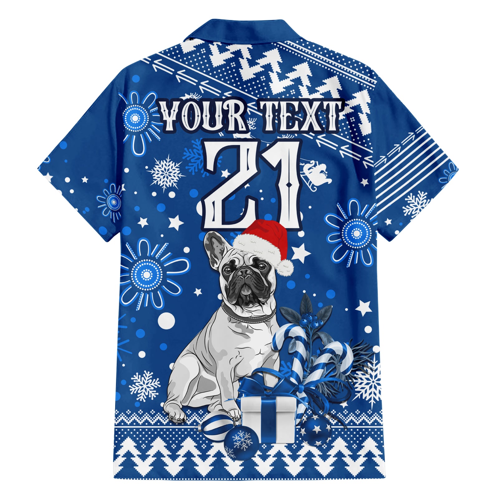 Custom Bulldogs Rugby Hawaiian Shirt Christmas Vibe 2023 - Vibe Hoodie Shop
