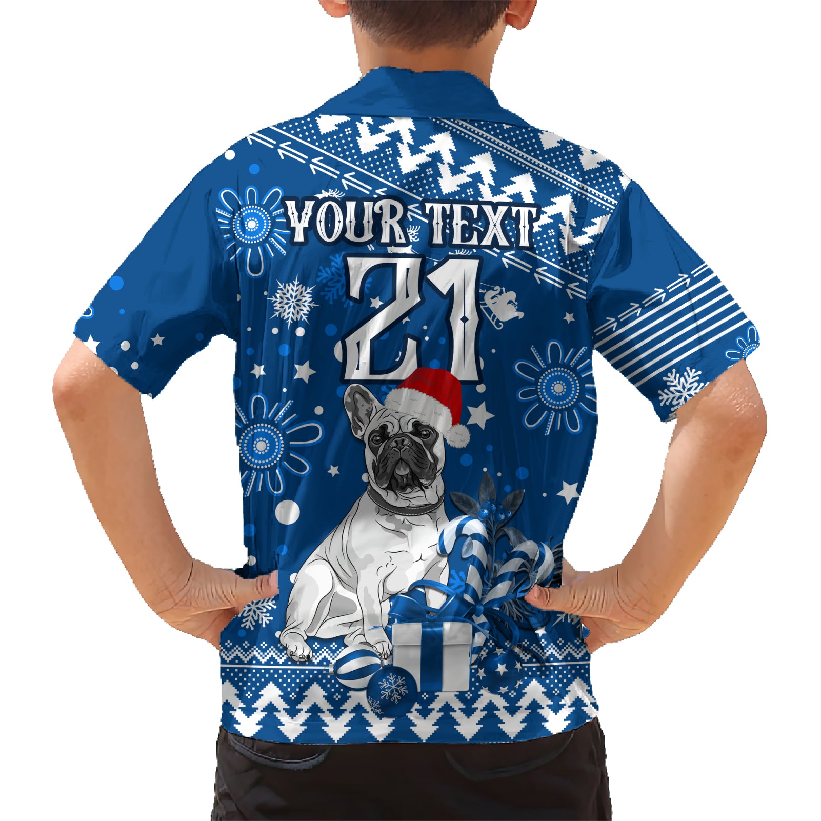 Custom Bulldogs Rugby Hawaiian Shirt Christmas Vibe 2023 - Vibe Hoodie Shop