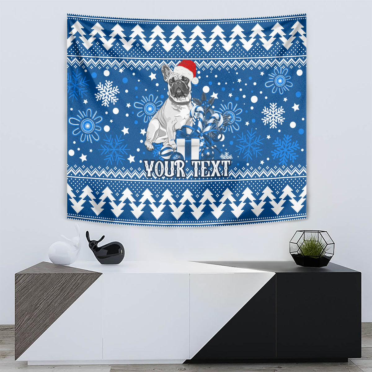 Custom Bulldogs Rugby Tapestry Christmas Vibe 2023 - Vibe Hoodie Shop