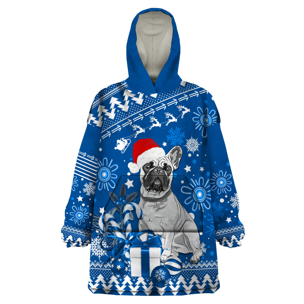 Custom Bulldogs Rugby Wearable Blanket Hoodie Christmas Vibe 2023 - Vibe Hoodie Shop