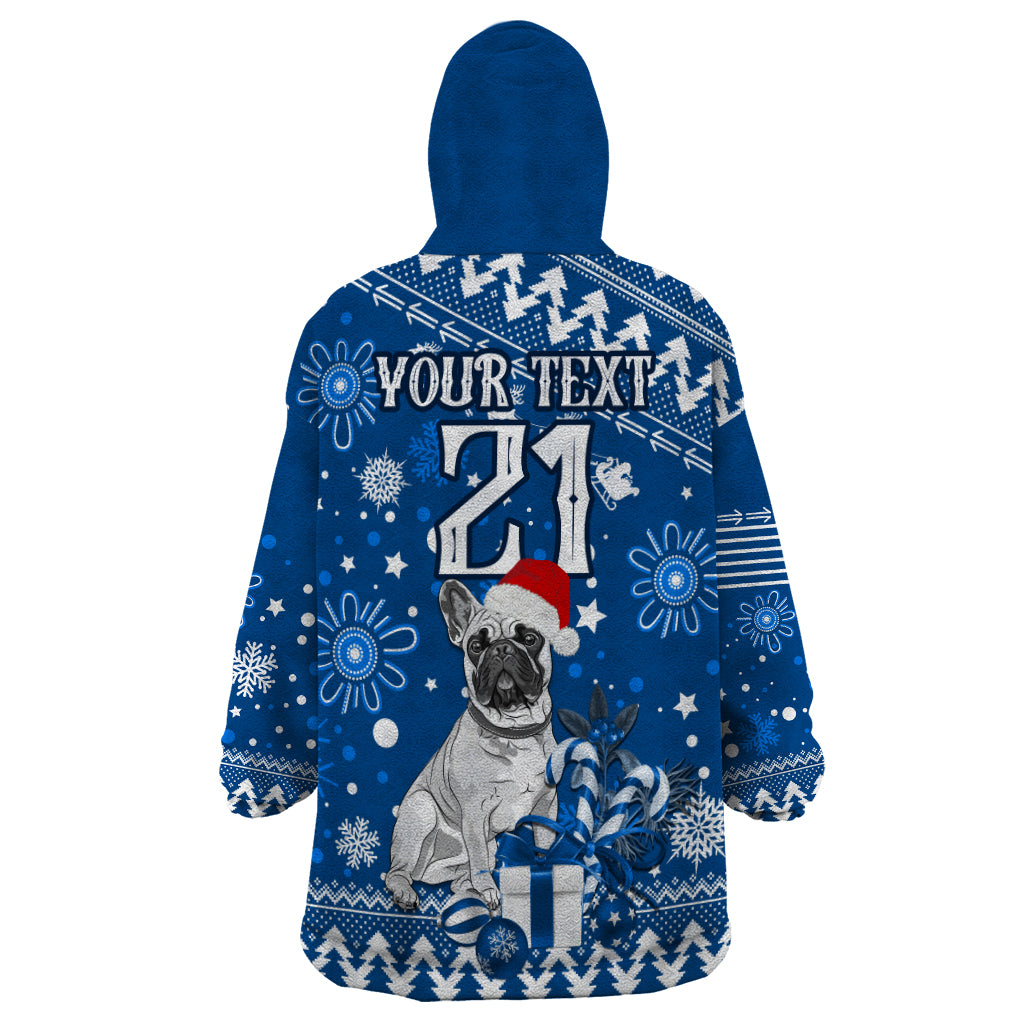 Custom Bulldogs Rugby Wearable Blanket Hoodie Christmas Vibe 2023 - Vibe Hoodie Shop