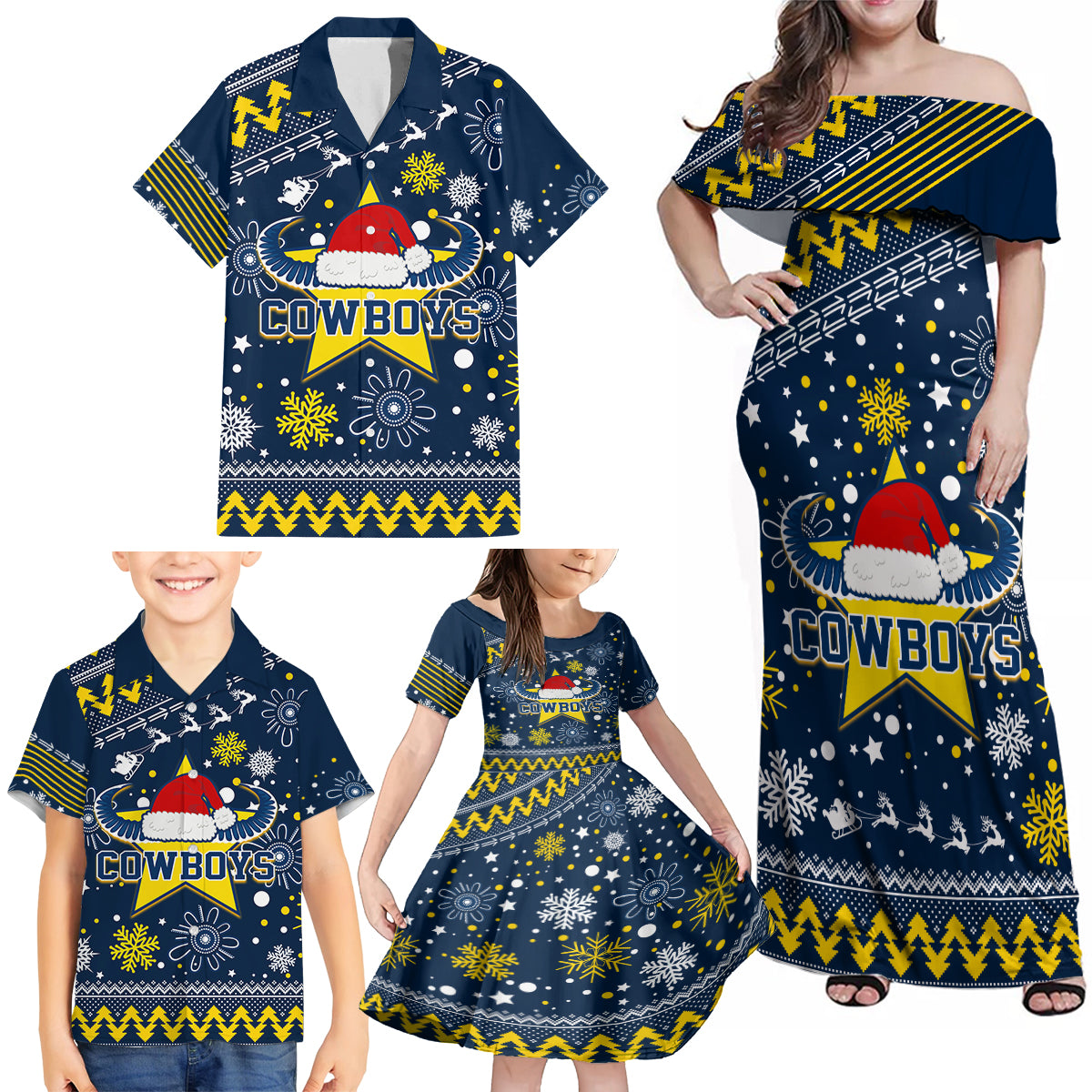 custom-cowboys-rugby-family-matching-off-shoulder-maxi-dress-and-hawaiian-shirt-born-tough-bred-proud-christmas-vibe-2023