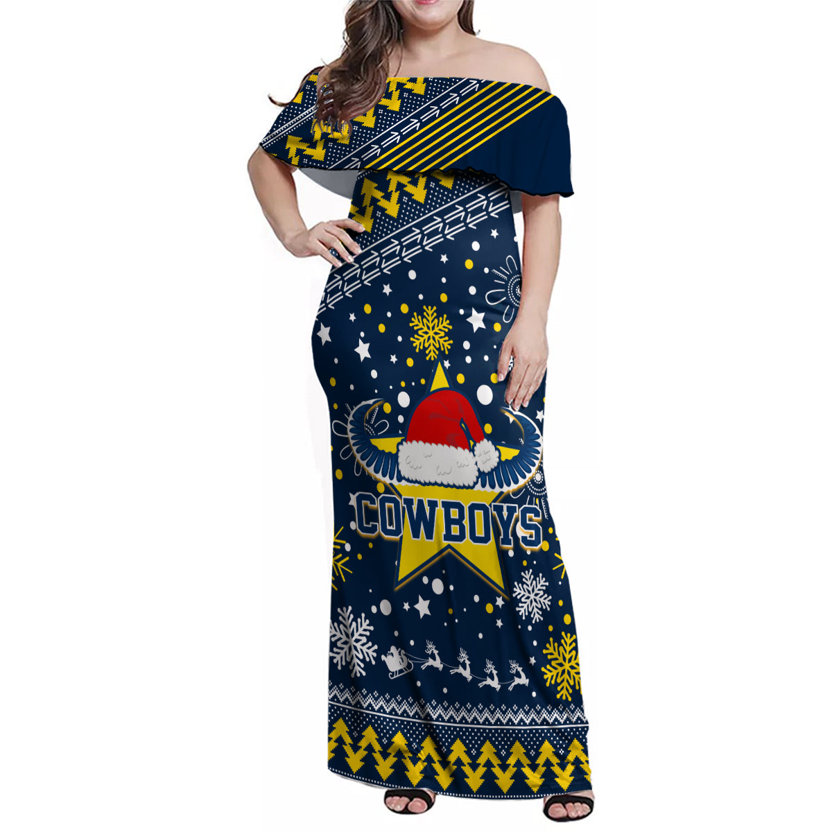 custom-cowboys-rugby-family-matching-off-shoulder-maxi-dress-and-hawaiian-shirt-born-tough-bred-proud-christmas-vibe-2023