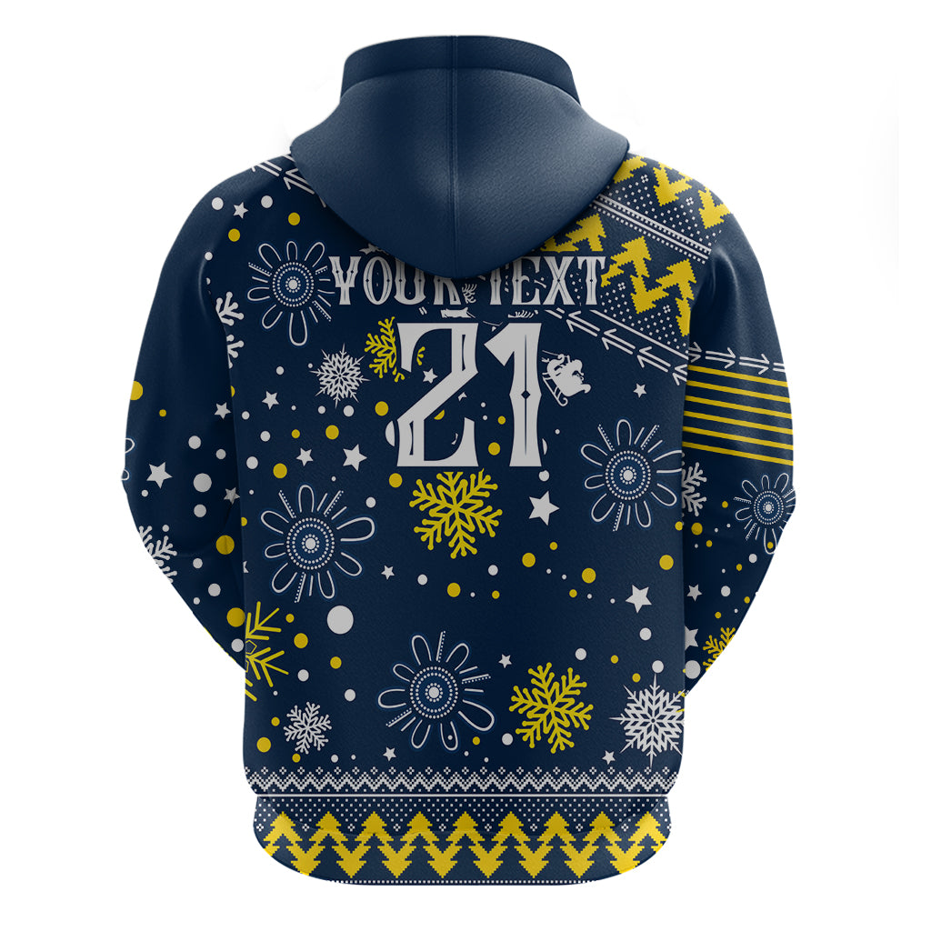 Custom Cowboys Rugby Hoodie Born Tough Bred Proud Christmas Vibe 2023 LT9 - Vibe Hoodie Shop