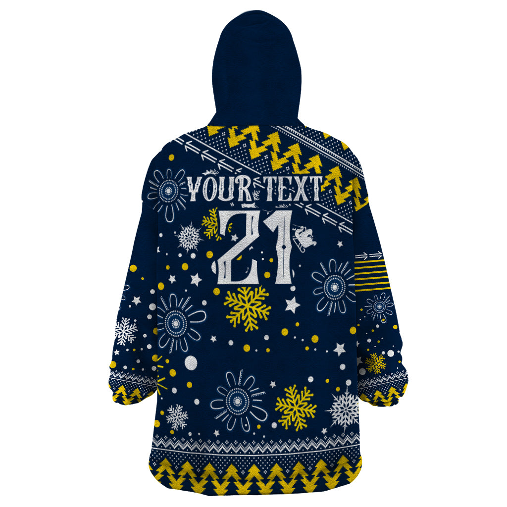 Custom Cowboys Rugby Wearable Blanket Hoodie Born Tough Bred Proud Christmas Vibe 2023 - Vibe Hoodie Shop