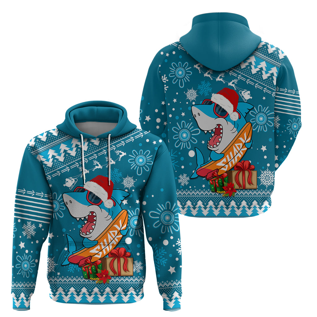 Sharks Rugby Hoodie Chirstmas Vibe 2023 LT9 - Vibe Hoodie Shop