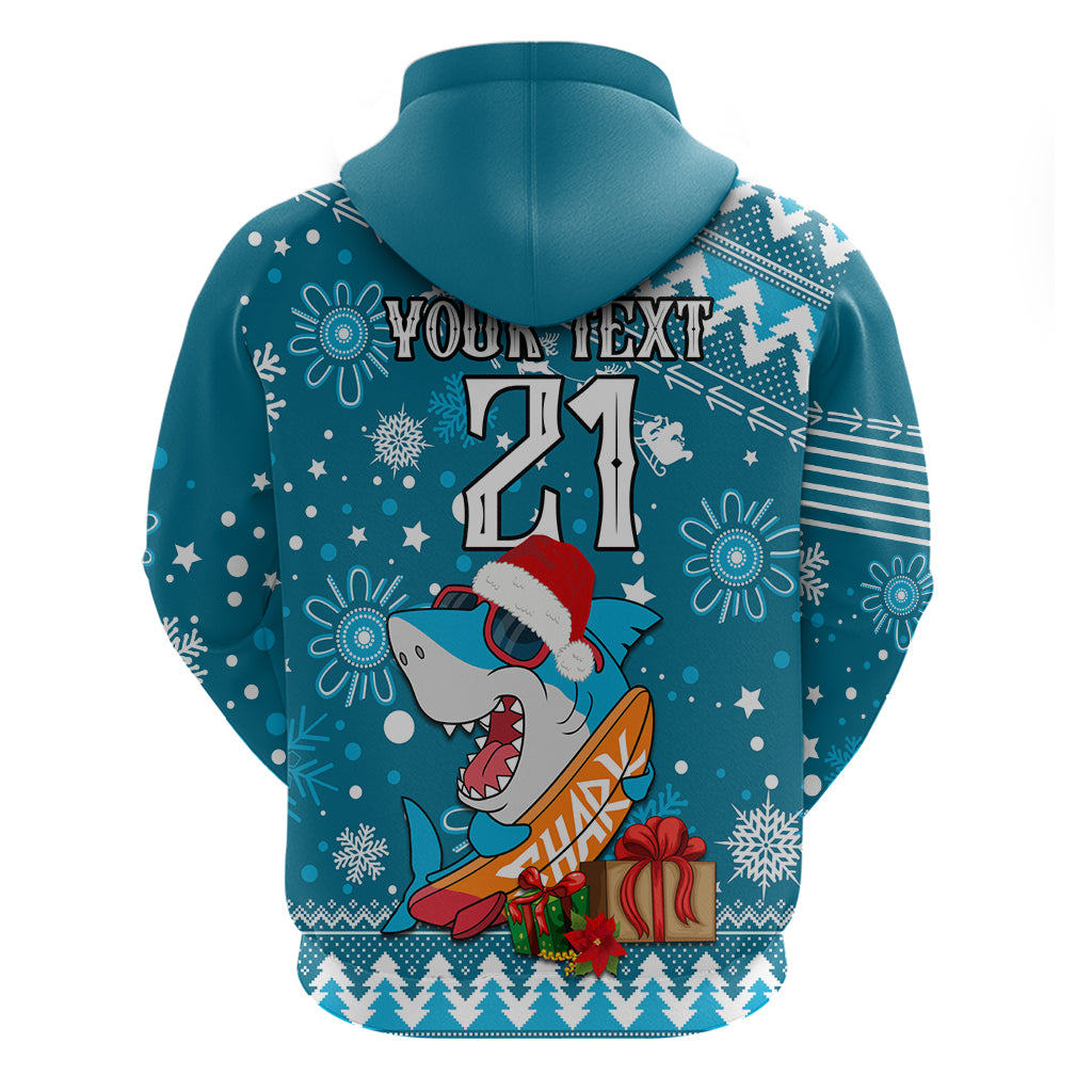 Custom Sharks Rugby Hoodie Chirstmas Vibe 2023 LT9 - Vibe Hoodie Shop