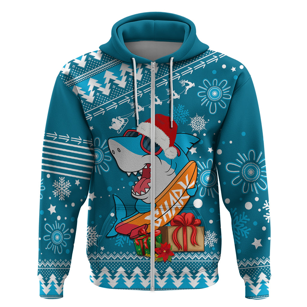 Custom Sharks Rugby Hoodie Chirstmas Vibe 2023 LT9 - Vibe Hoodie Shop
