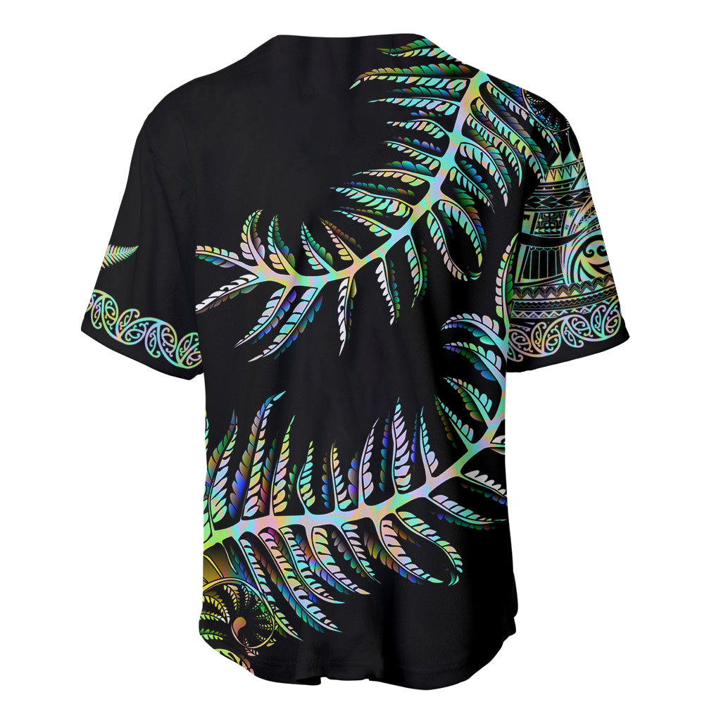 New Zealand Baseball Jersey Aotearoa Silver Fern Mixed Papua Shell Green Vibe - Vibe Hoodie Shop