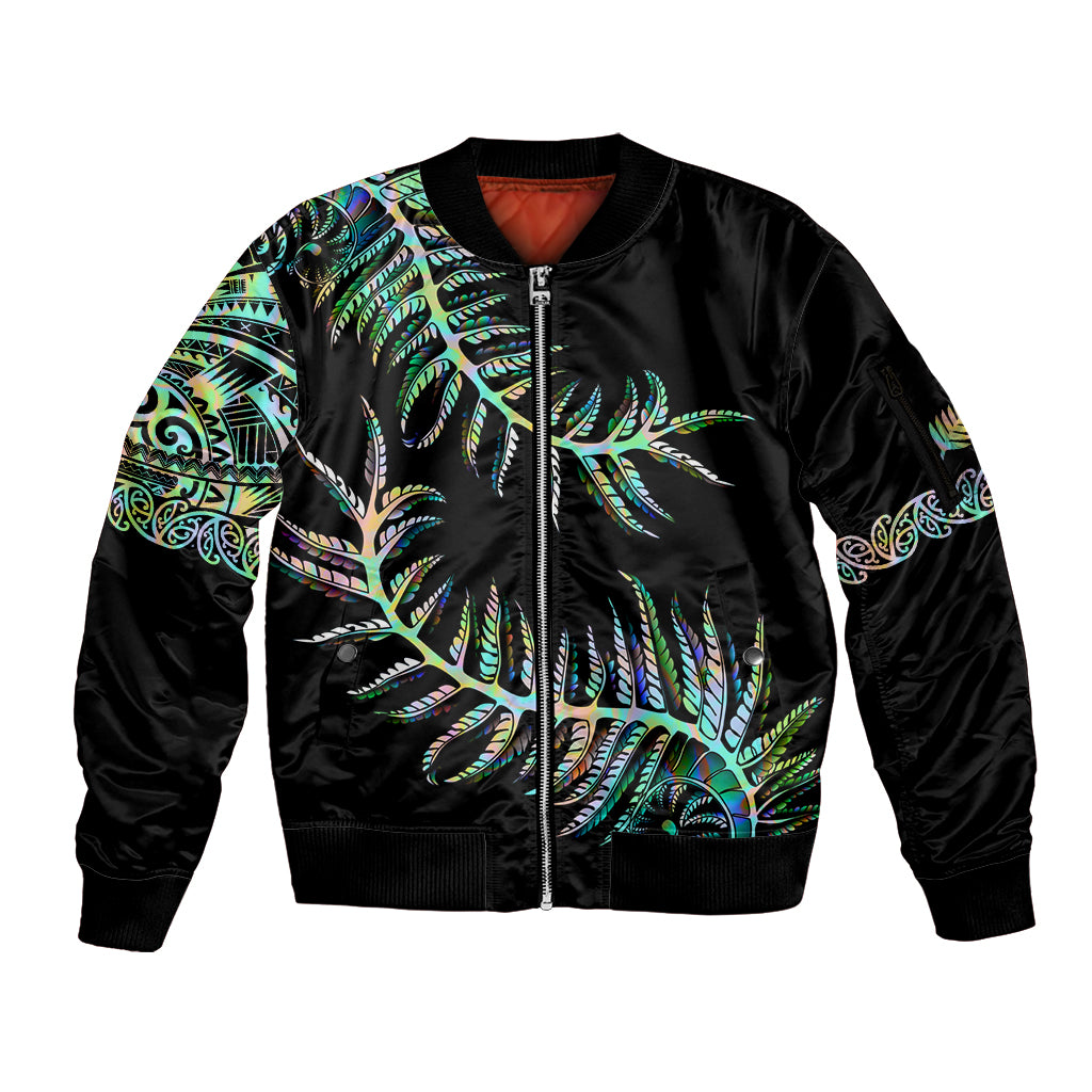 new-zealand-sleeve-zip-bomber-jacket-aotearoa-silver-fern-mixed-papua-shell-green-vibe