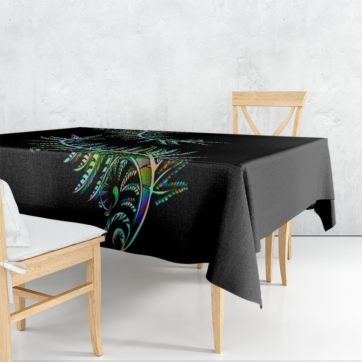 new-zealand-tablecloth-aotearoa-silver-fern-mixed-papua-shell-green-vibe