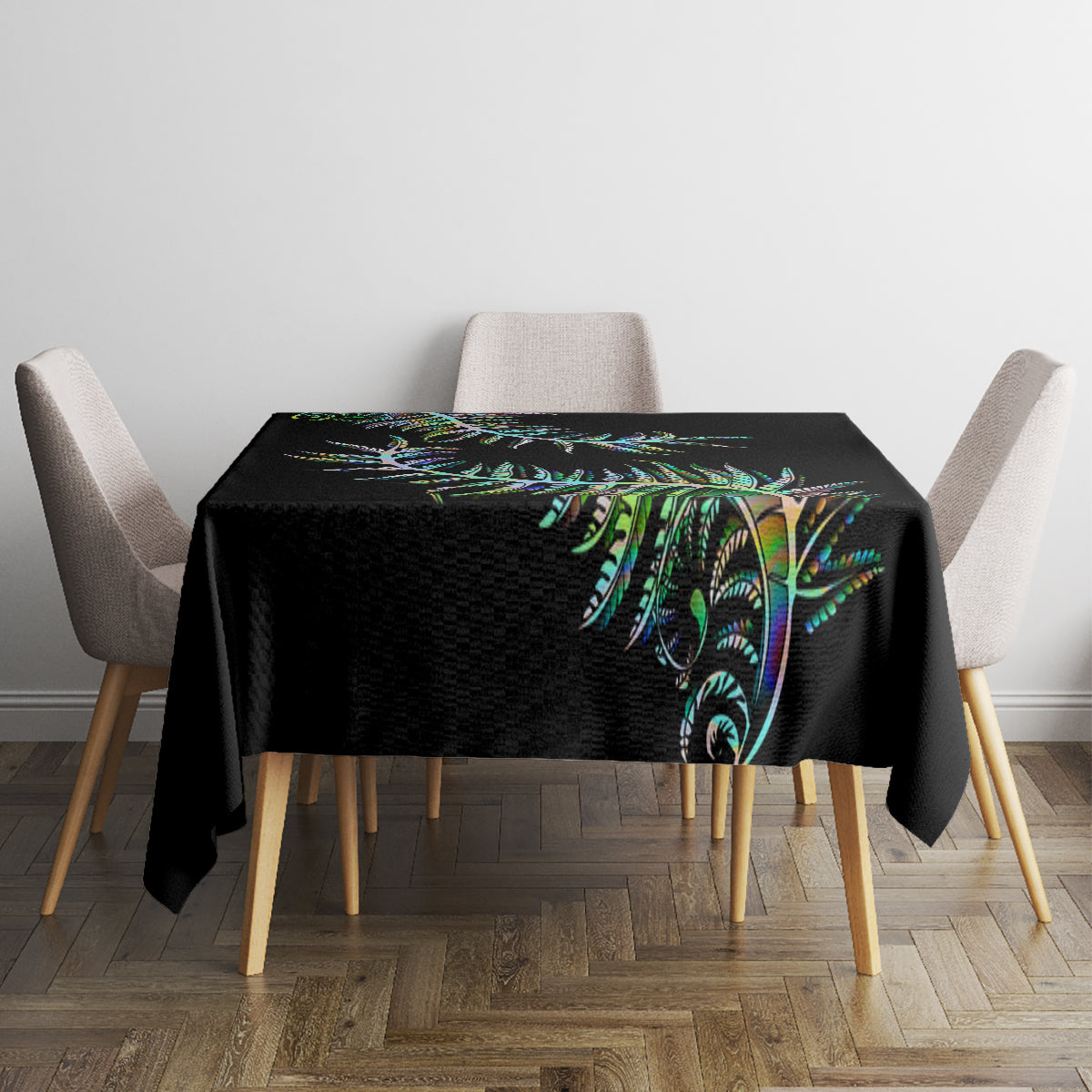 new-zealand-tablecloth-aotearoa-silver-fern-mixed-papua-shell-green-vibe