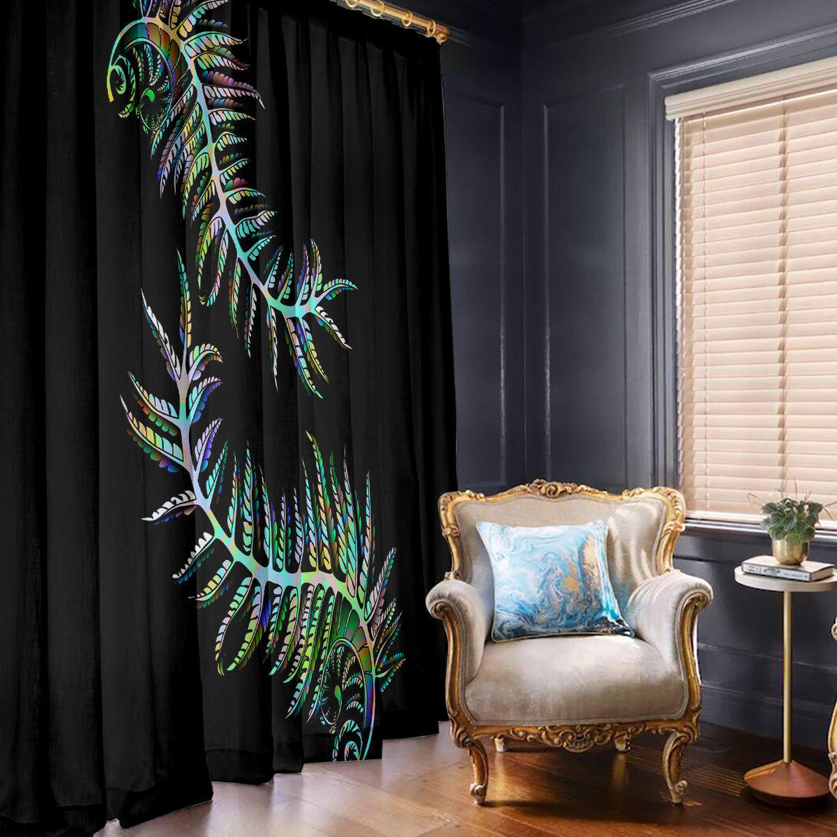 new-zealand-window-curtain-aotearoa-silver-fern-mixed-papua-shell-green-vibe